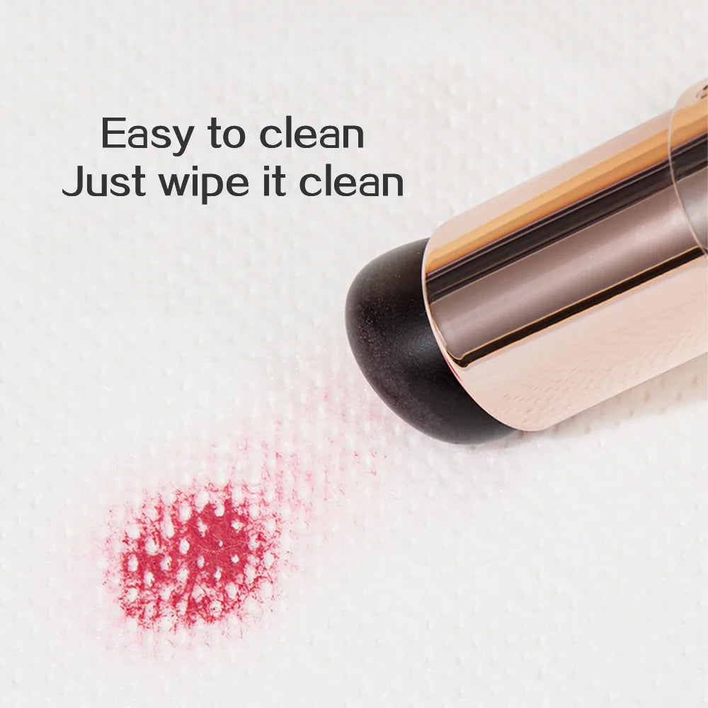 GECOMO Silicone Mini Round Head Lip Brush For Lipstick Coloring Lip Concealer Brush Portable Makeup Brush