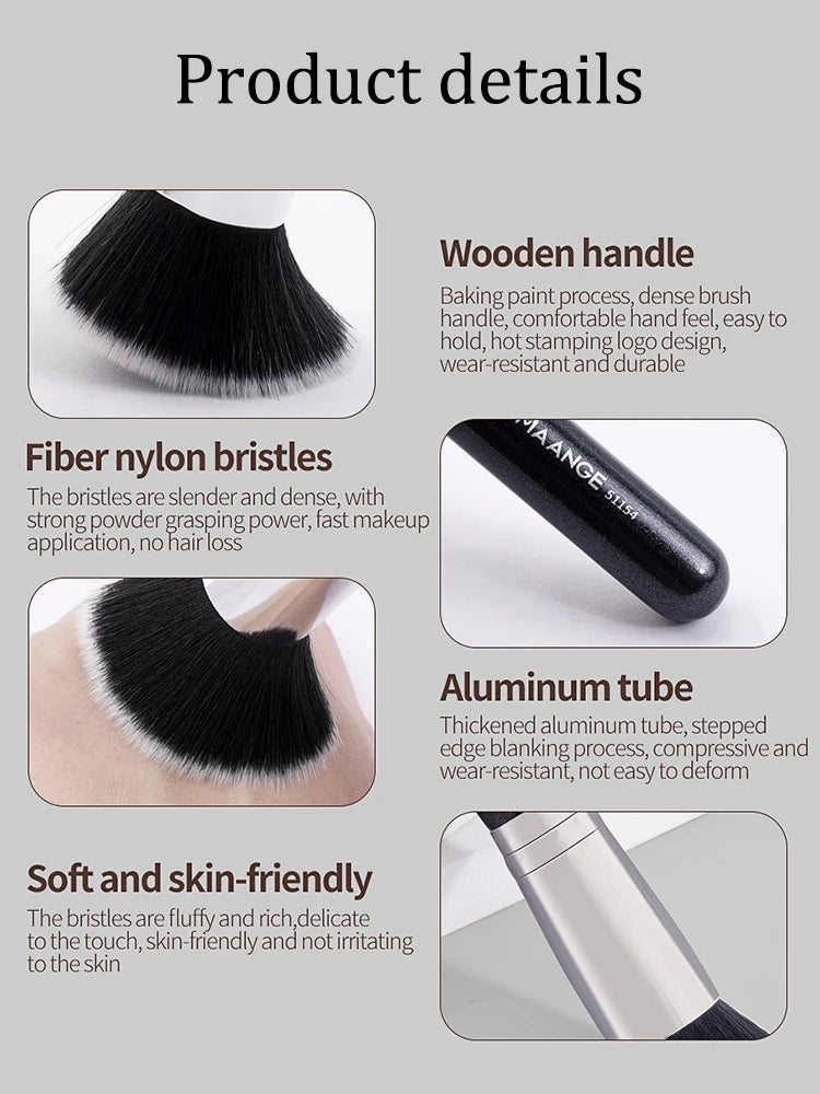 Maange 1PCS Makeup Brush with Box Foundation Concealer Powder Blush Contour Brush Dense Soft Bristle Brush Beauty Tool For Women