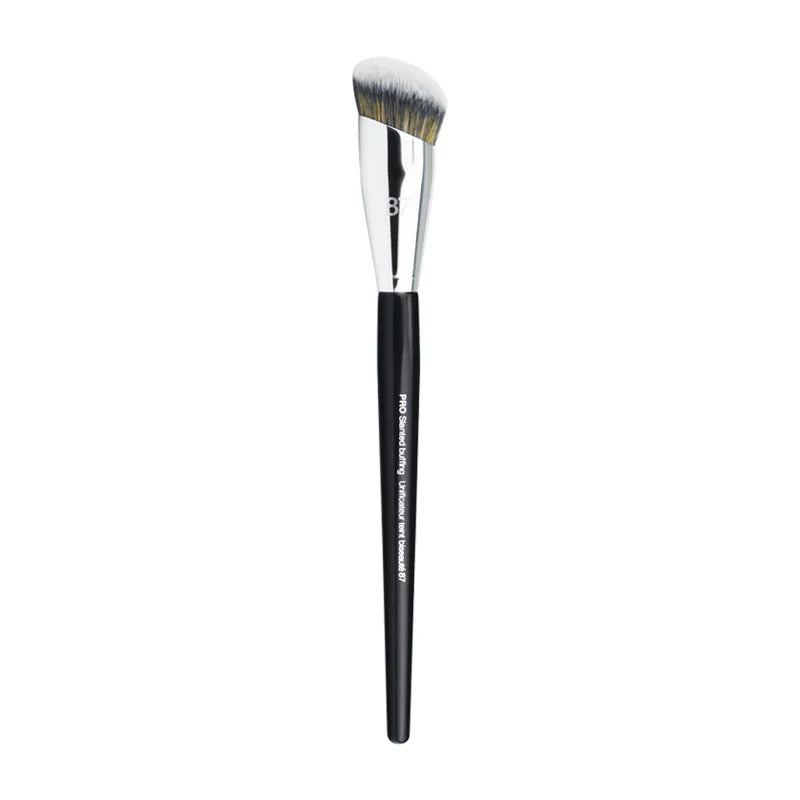1 piece Pro Slanted Buffing Makeup Brushes #87 Angled Foundation Make up Brush Precision Face cosmetic tools synthetic hair