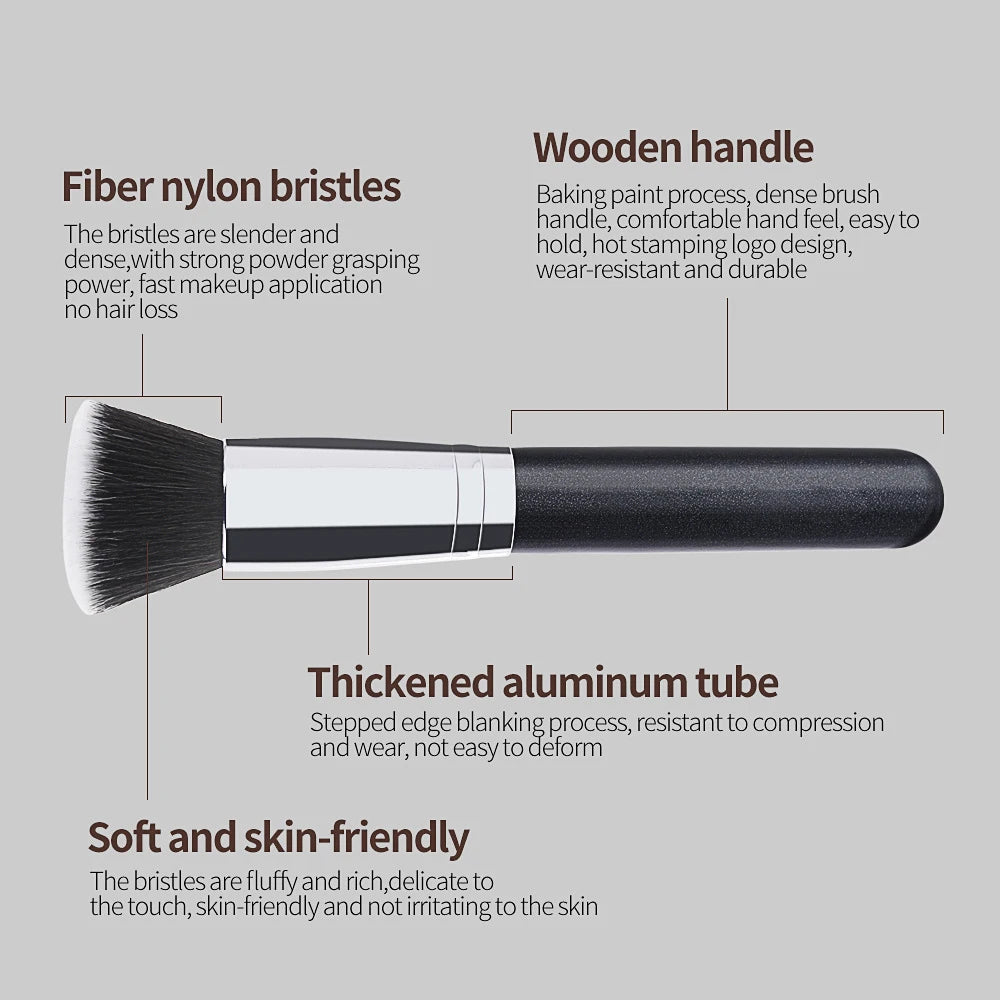 Maange 1PCS Makeup Brush with Box Foundation Concealer Powder Blush Contour Brush Dense Soft Bristle Brush Beauty Tool For Women