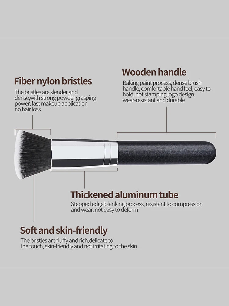 Maange 1PCS Makeup Brush with Box Foundation Concealer Powder Blush Contour Brush Dense Soft Bristle Brush Beauty Tool For Women