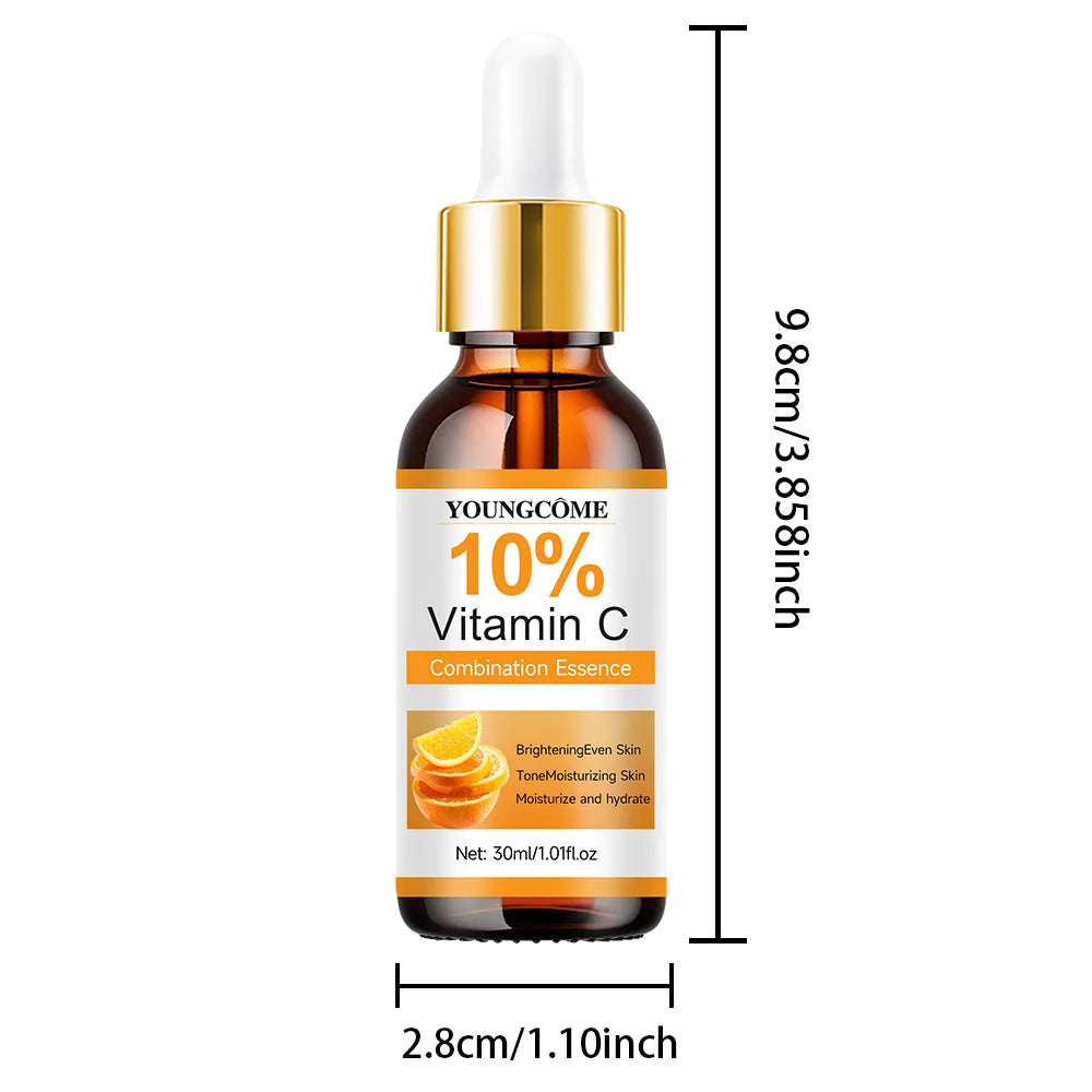 Vitamin C Facial Essence Contains Hyaluronic Acid Dark Spot Remover Repair Anti-aging Essence Facial Skin Care Repair Collagen