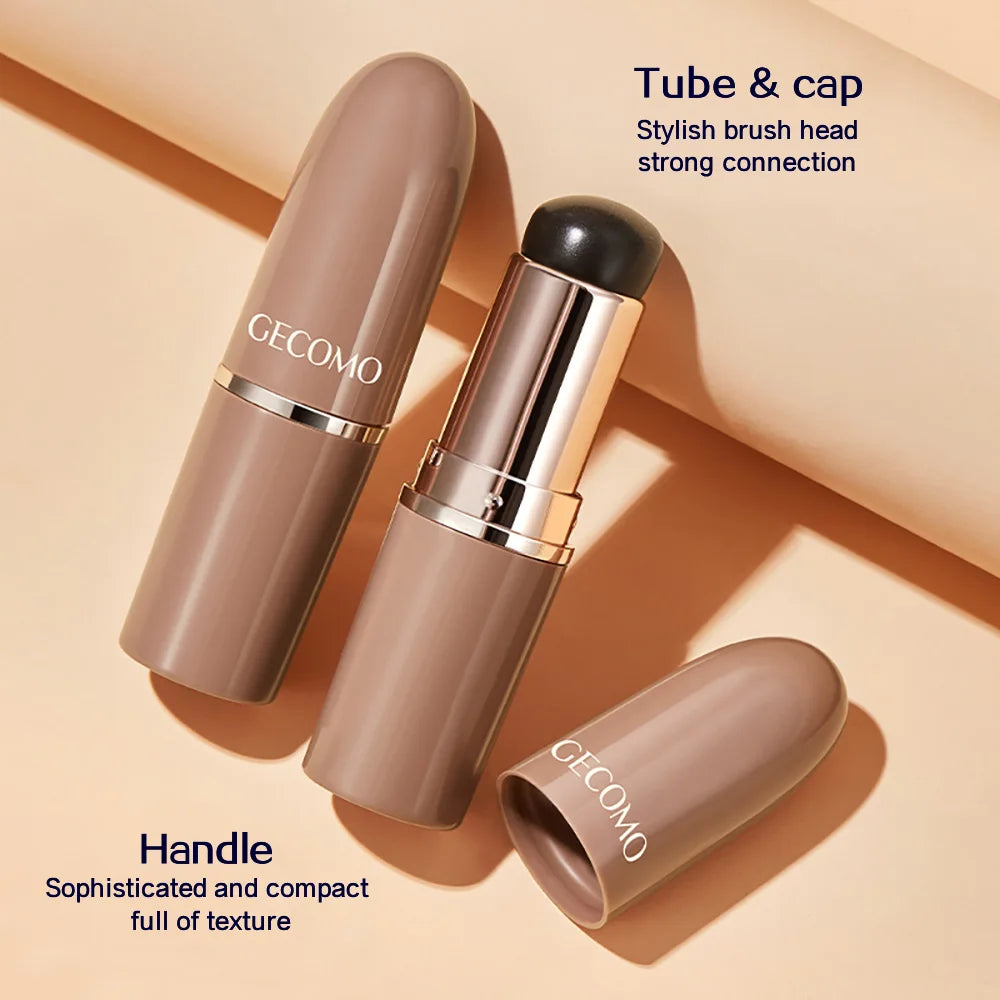 GECOMO Silicone Mini Round Head Lip Brush For Lipstick Coloring Lip Concealer Brush Portable Makeup Brush