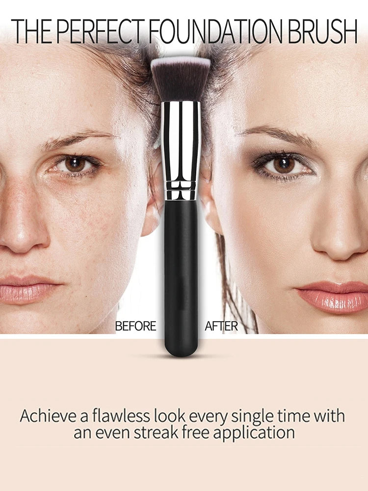 Maange 1PCS Makeup Brush with Box Foundation Concealer Powder Blush Contour Brush Dense Soft Bristle Brush Beauty Tool For Women
