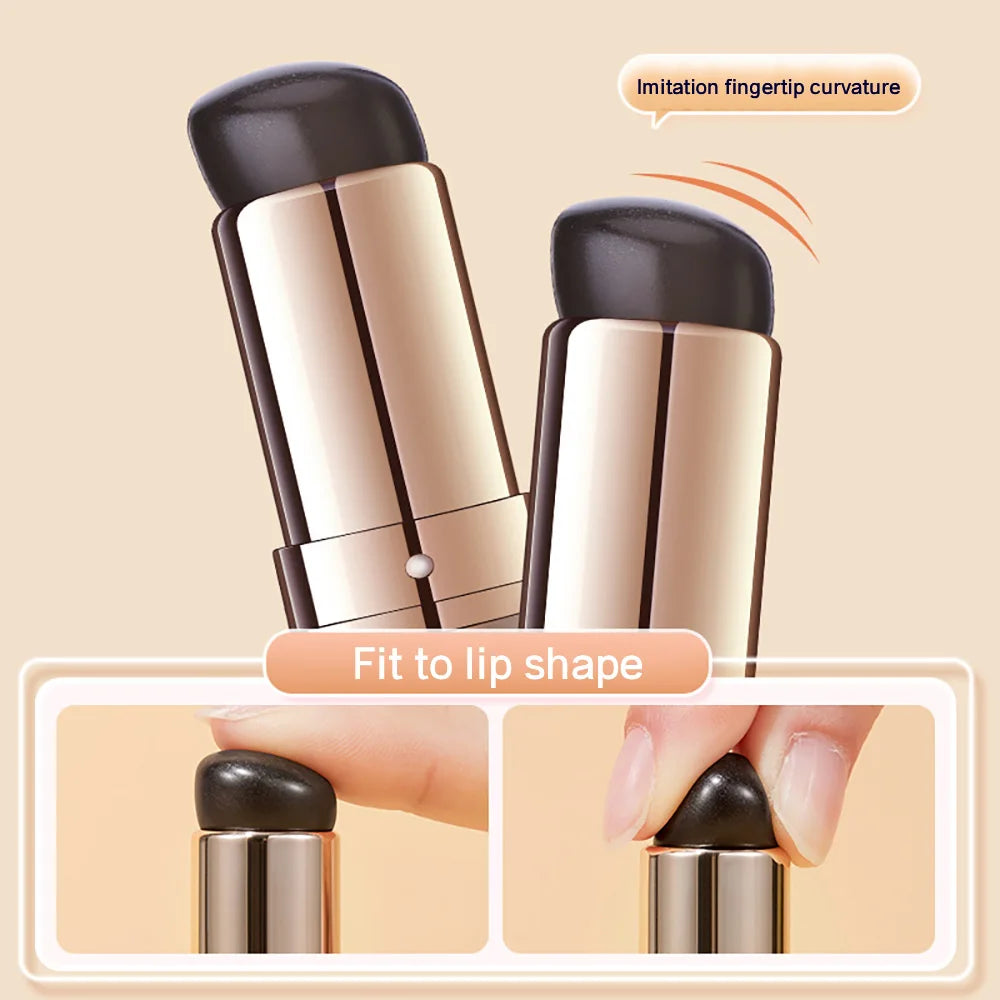 GECOMO Silicone Mini Round Head Lip Brush For Lipstick Coloring Lip Concealer Brush Portable Makeup Brush