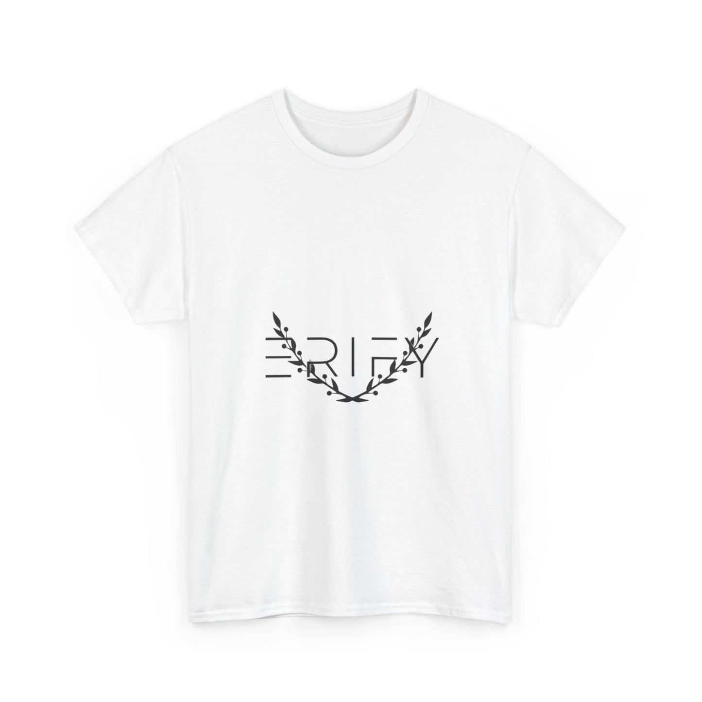 Unisex Heavy Cotton Tee with ERIFY BRAND | Casual Graphic Tee for Everyday Wear