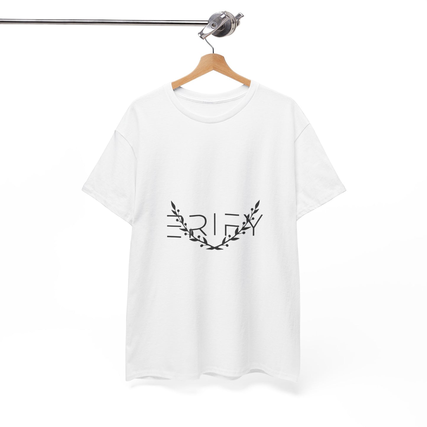 Unisex Heavy Cotton Tee with ERIFY BRAND | Casual Graphic Tee for Everyday Wear