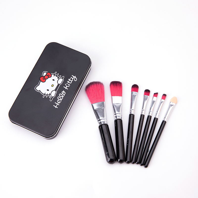 Kawaii Hello Kitty Makeup Brush Set Cute Blush Eyebrow Lip Eye Shadow Brush Beauty Tools Girl Facial Beauty Make Up Brushes Gift
