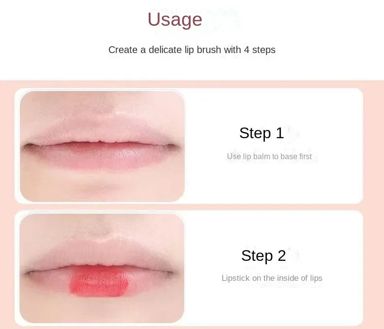 Silicone Lip Brush With Lid Round Head Makeup Brush Lipstick Applicator Multi-Use Mini Concealer Brush Portable Makeup Tool