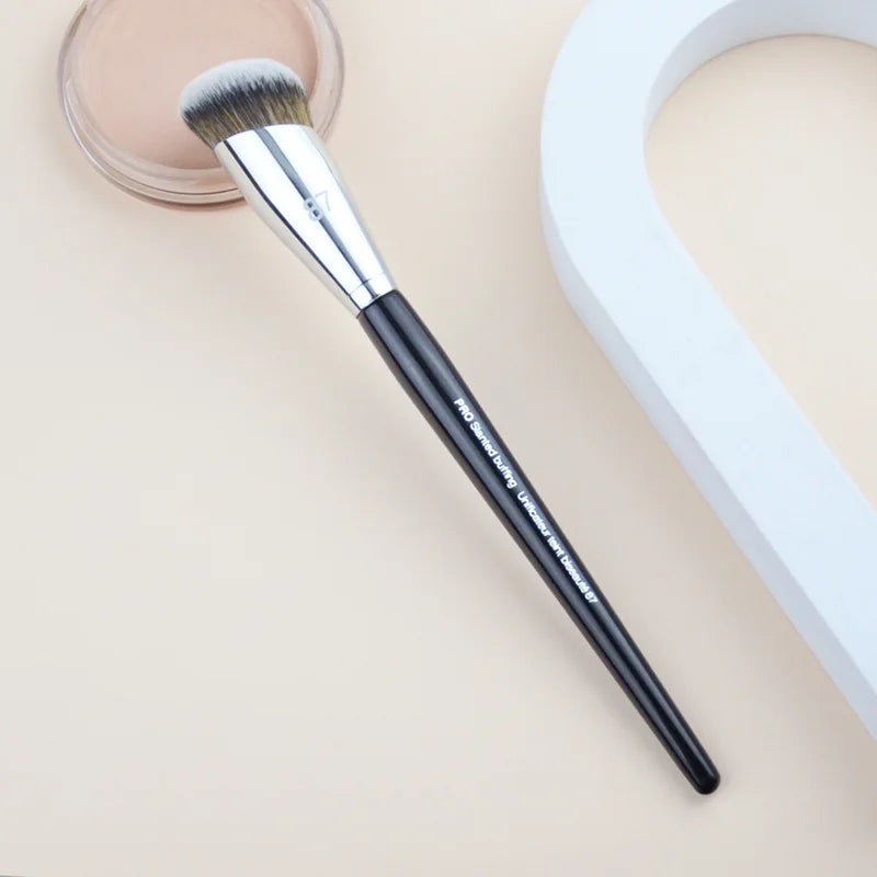 1 piece Pro Slanted Buffing Makeup Brushes #87 Angled Foundation Make up Brush Precision Face cosmetic tools synthetic hair
