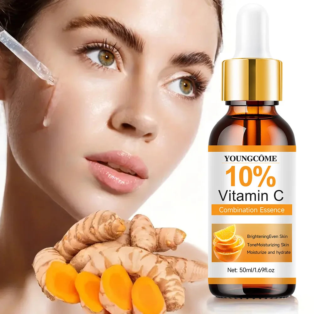 Vitamin C Facial Essence Contains Hyaluronic Acid Dark Spot Remover Repair Anti-aging Essence Facial Skin Care Repair Collagen