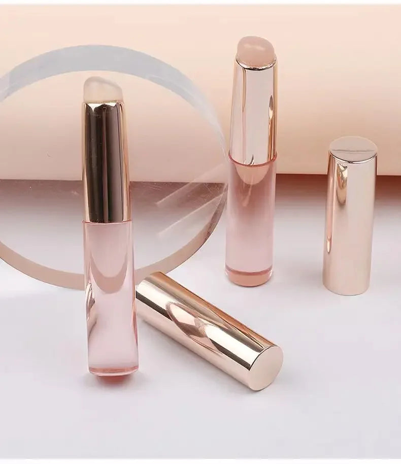 Silicone Lip Brush With Lid Round Head Makeup Brush Lipstick Applicator Multi-Use Mini Concealer Brush Portable Makeup Tool