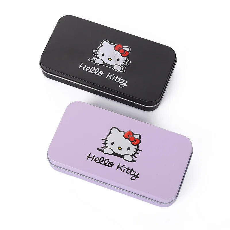 Kawaii Hello Kitty Makeup Brush Set Cute Blush Eyebrow Lip Eye Shadow Brush Beauty Tools Girl Facial Beauty Make Up Brushes Gift