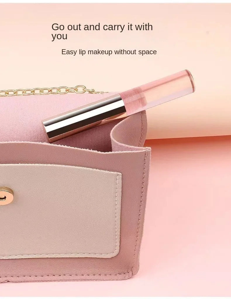 Silicone Lip Brush With Lid Round Head Makeup Brush Lipstick Applicator Multi-Use Mini Concealer Brush Portable Makeup Tool