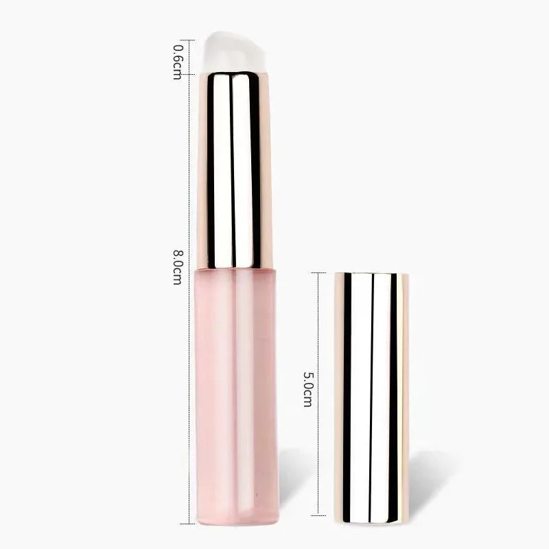 Silicone Lip Brush With Lid Round Head Makeup Brush Lipstick Applicator Multi-Use Mini Concealer Brush Portable Makeup Tool